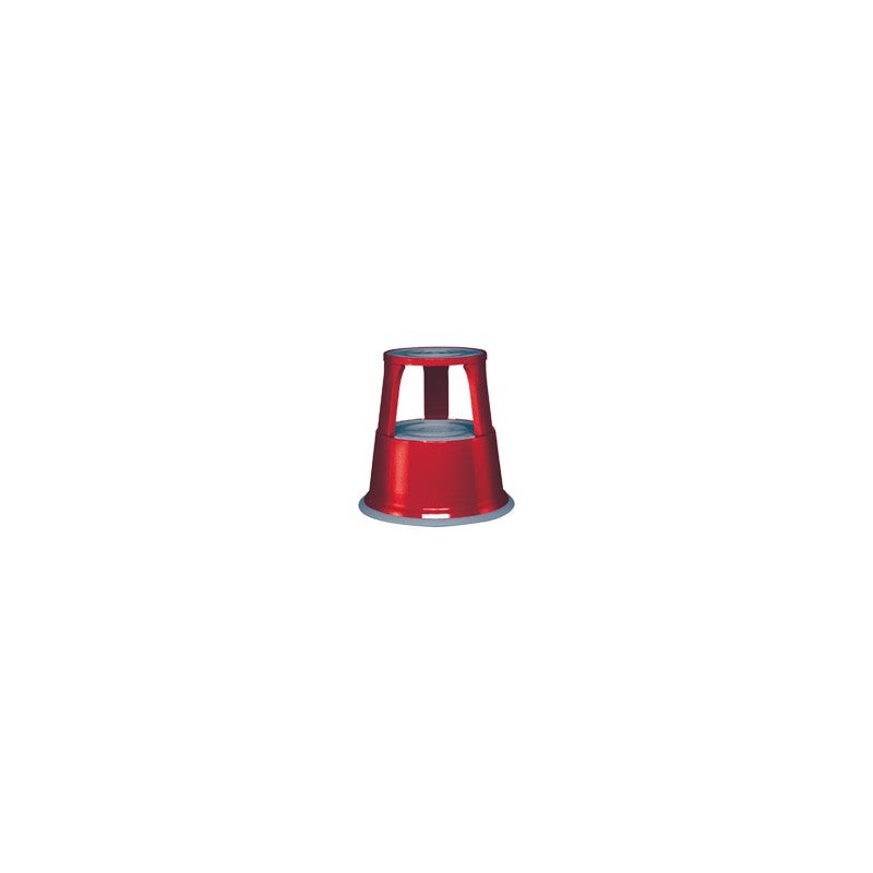 Wedo 212102 Tüv En 14183-F Ral 3000 Pedana a Rulli in Metallo, Rosso