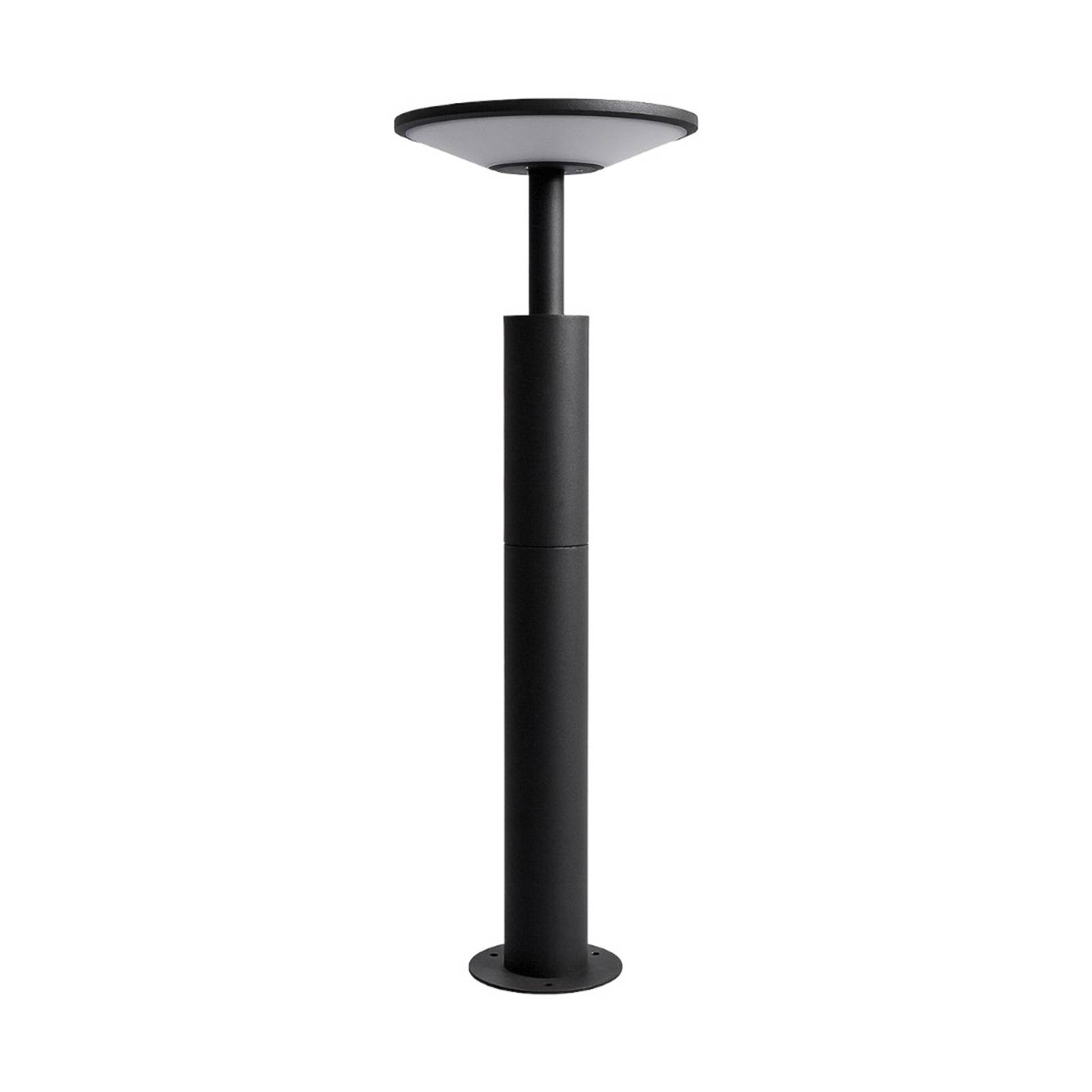 Lucande, bolardo luminoso led fenia, 60 cm, antracita, ip65, iluminación de senderos, baliza, iluminación de senderos, farola