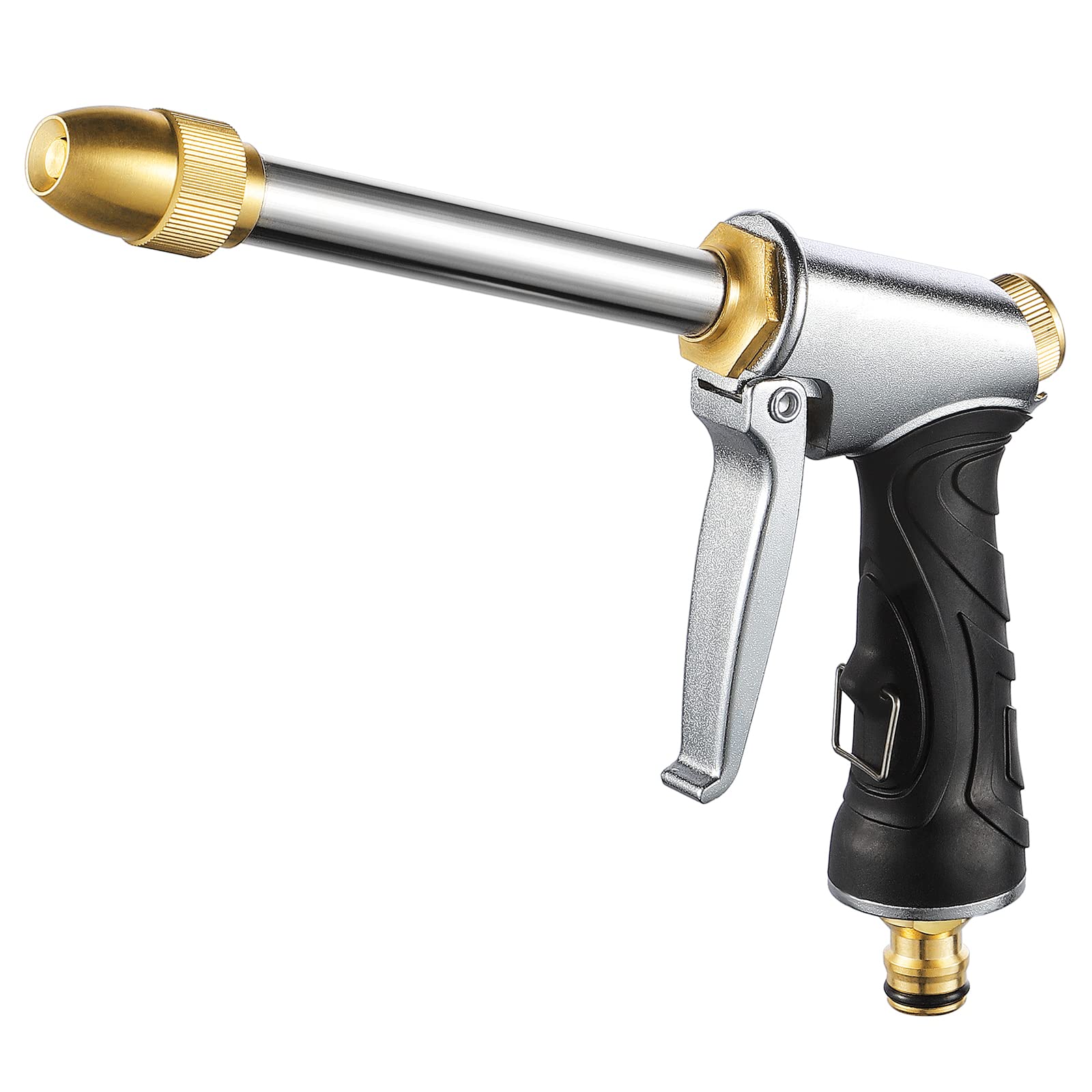Metalowy pistolet z długim uchwytem do podlewania pistolet do podlewania ogrodu do mycia samochodu podlewania roślin prysznica dla zwierząt domowych