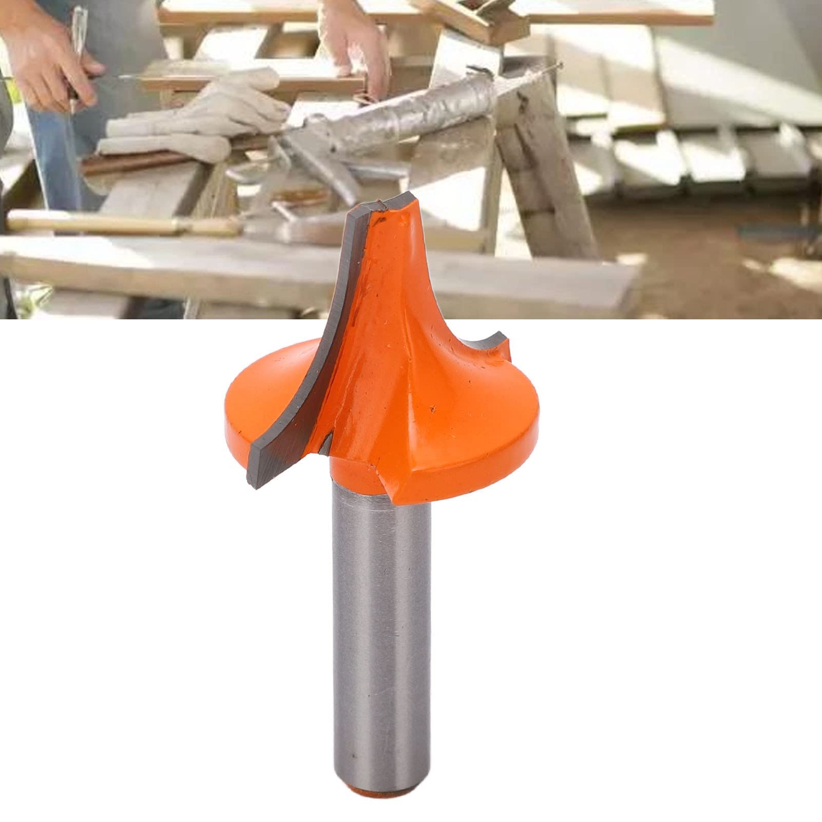 Fraise à Bordure Ronde 4 Dents - 8mm Pour Gravure Sur Bois - Compatible Machines électriques