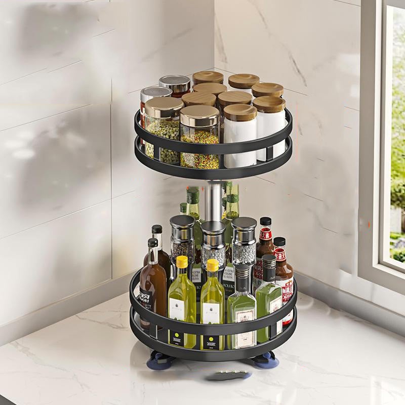 szt obrotowy stojak do przechowywania obrotowy o stojak do przechowywania butelek z przyprawami stojak do przechowywania kosmetyków podwójna warstwa