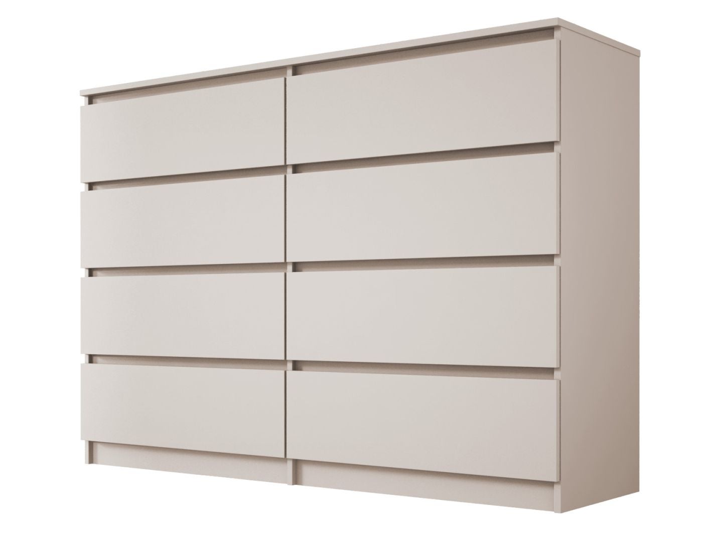 Cassettiera In Tessuto 8 Cassetti Con Piano In Legno E Struttura In Acciaio | Comò Organizzatore Per Camera Da Letto