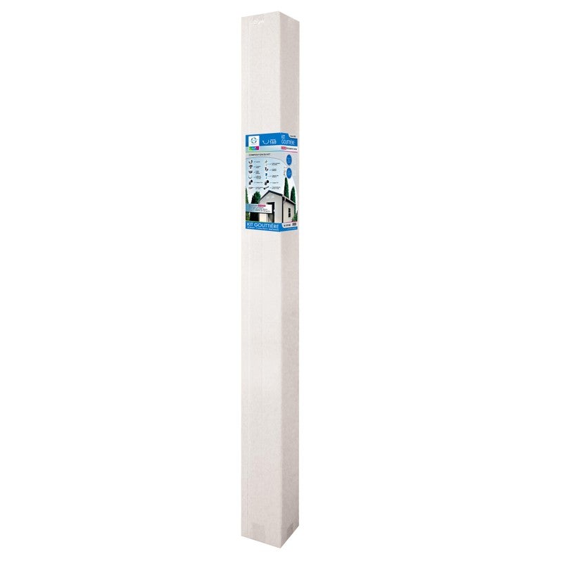 Kit gouttière pour abri de jardin en métal dév.160 gris - Fitt - Gris - PVC - 4