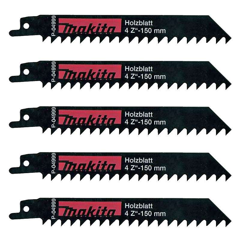 Makita 5x Brzeszczot do piły szablastej CV 150/4Z - P-04999