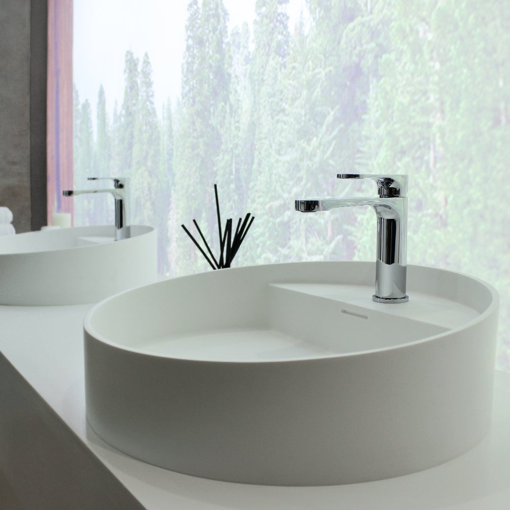 Grifo monomando de lavabo para baño ANDEMEN/HANQUA acabado cromo. Colección Honolulu - 3