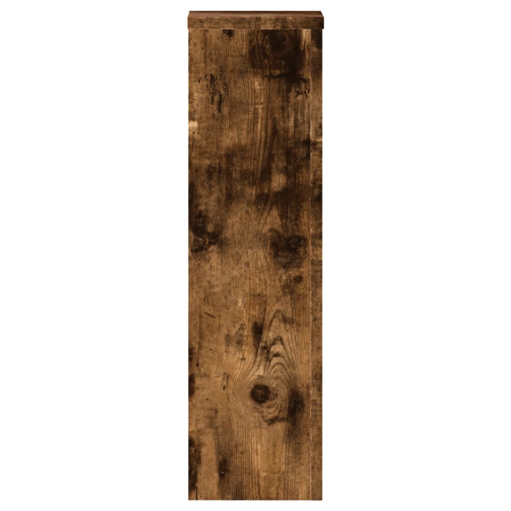 Support de plante, 2 pièces, chêne fumé, 17 × 17 × 60 cm - 6