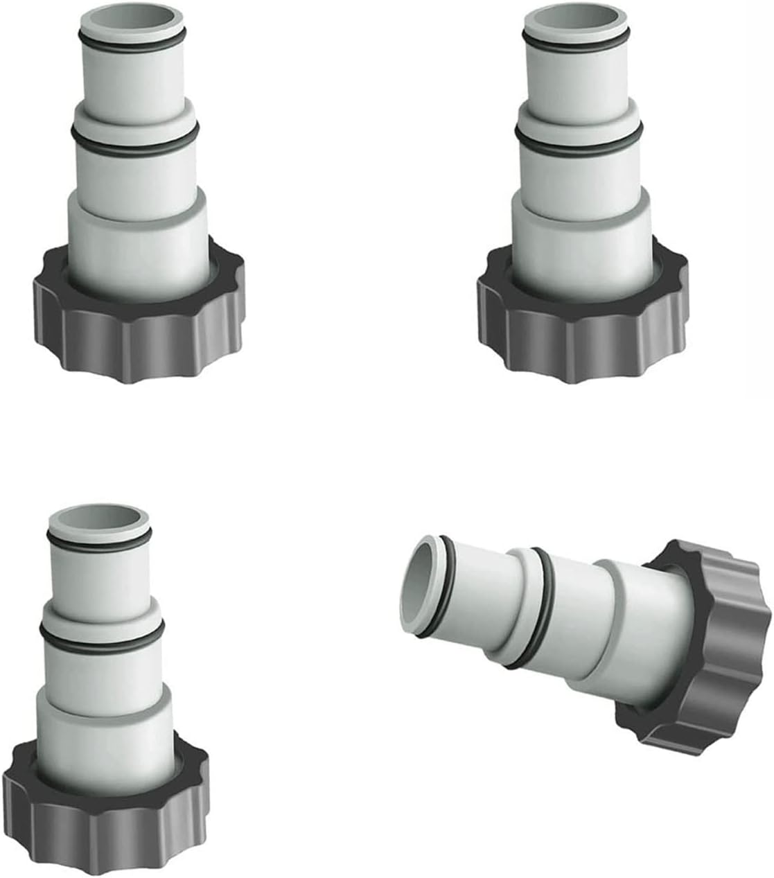 4 sztuki Adaptera do basenu, Zamiennik adaptera węża Intex serii A z gwintem, Adapter węża pompy do zestawów basenowych