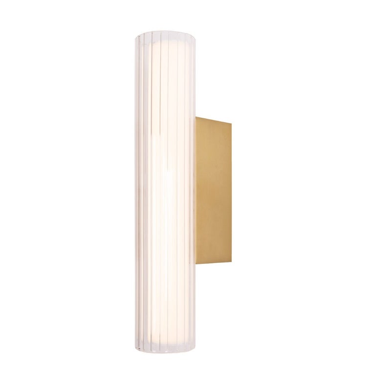 Kinkiet ścienny Fayette złoty LED 6W 3000K 390lm wym: 31 x 6 x 12 cm aluminium IP44 Maxlight