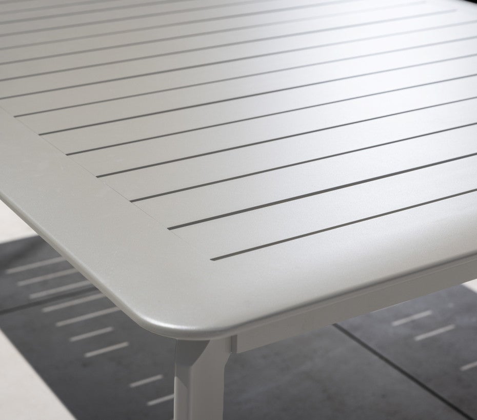 Ensemble table et chaises de jardin - 8 places - gris - ROME - 5