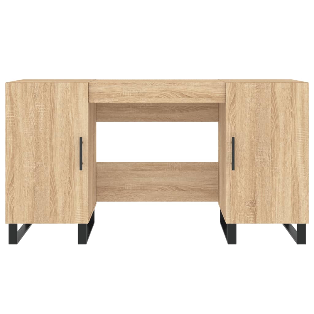 Bureau，Table de travail，Table d'étude chêne sonoma 140x50x75 cm bois d'ingénierie CWV19448 - 6