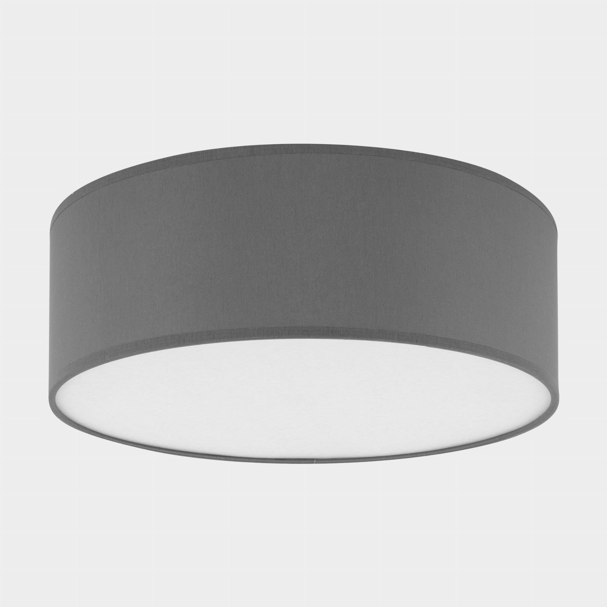 Plafon Rondo okrągły biało-grafitowy 4xE27x15W wym: 15 x 45 cm IP20 tkanina TK Lighting