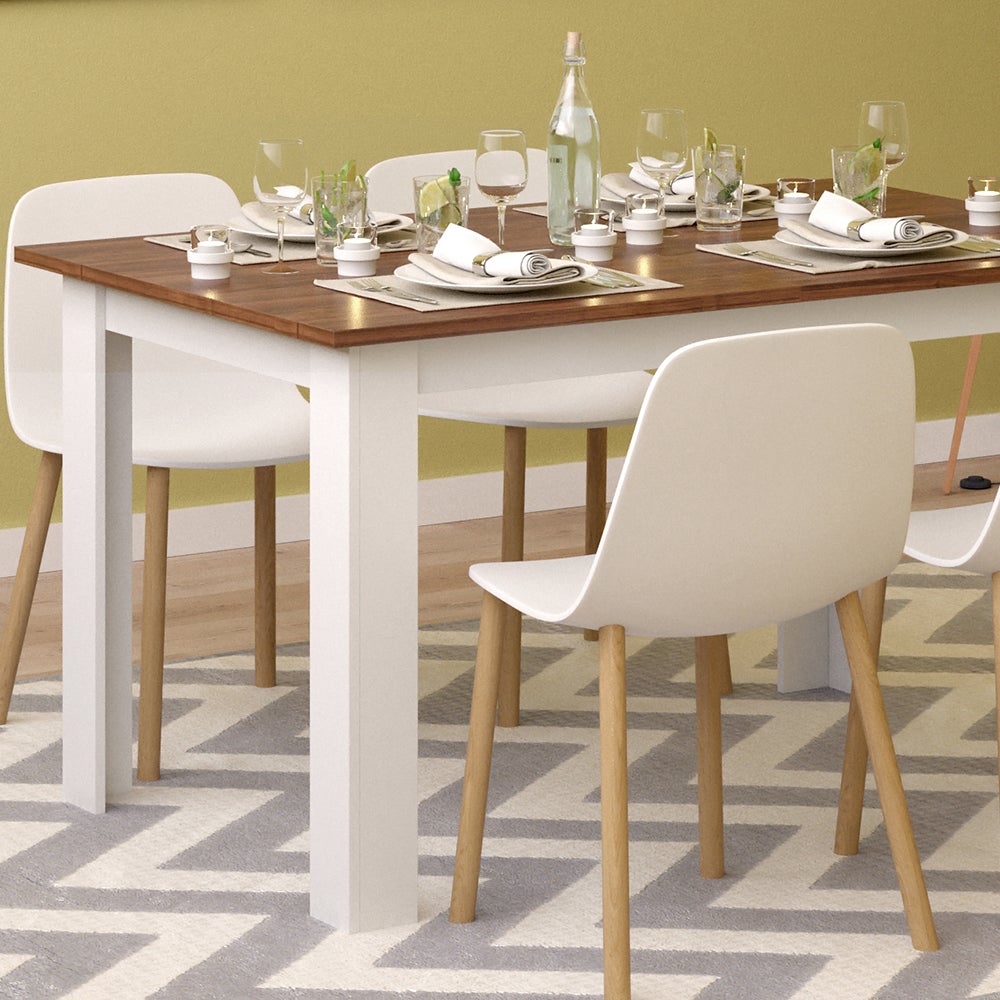 VICCO Tavolo Da Pranzo KARLOS 80 Cm Bianco/Antracite Tavolo Da Pranzo Karlos 80 Cm Bianco Antracite Tavolo Da Sala Da Pranzo - 10