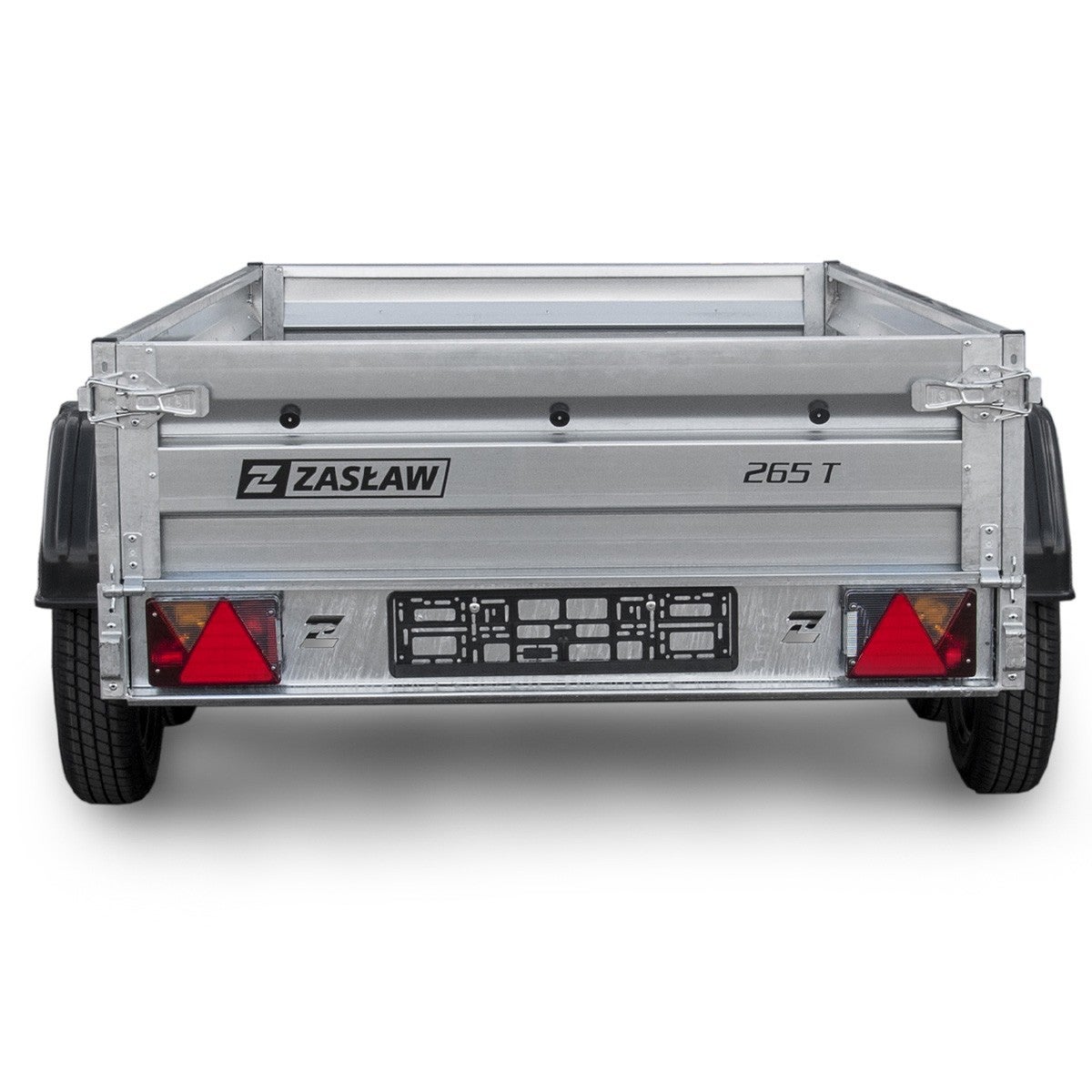 Remorque double essieu en acier 265 cm ridelles avant/arrière ouvrantes 265T - 5