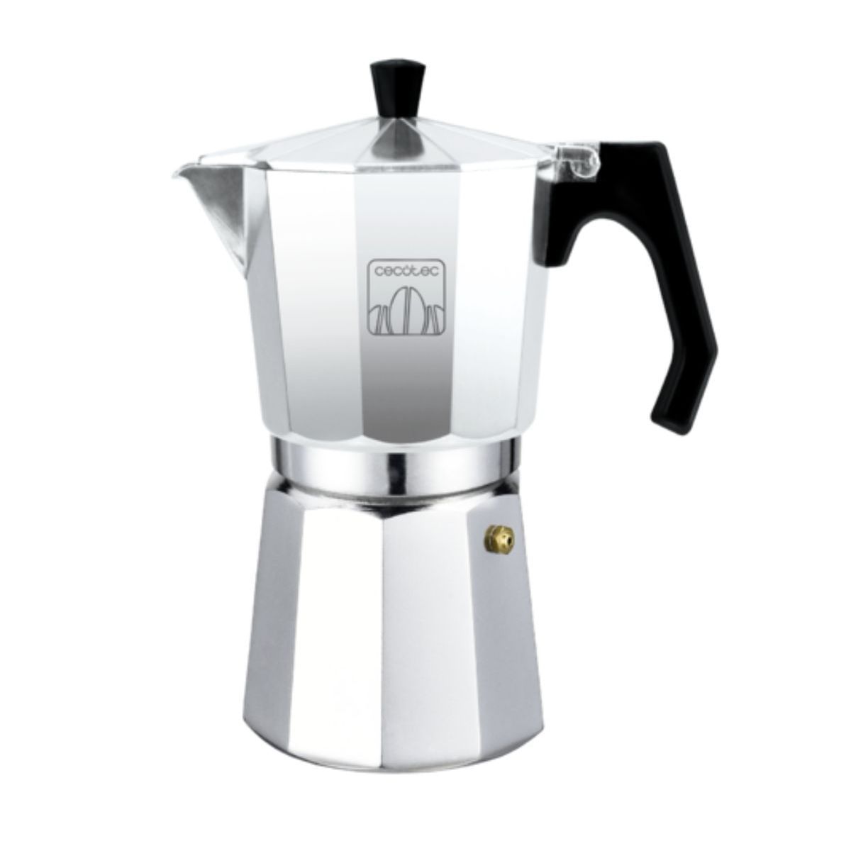 Cafetera italiana cecotec mokclassic 300 3 tazas aluminio fundido plateado