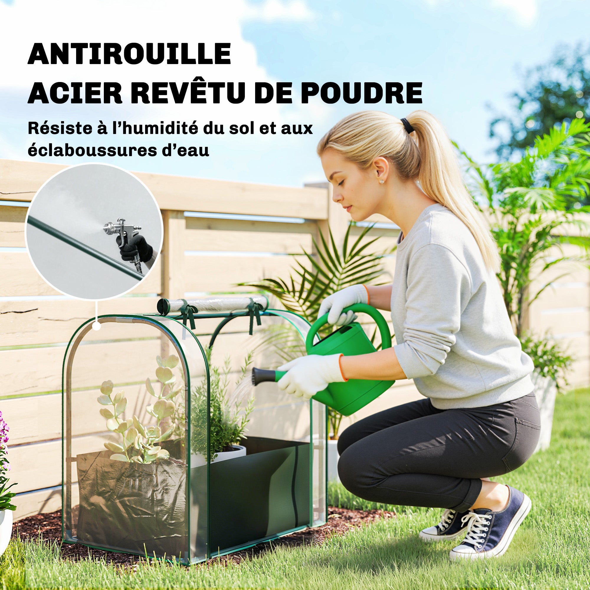 Serre de jardin acier Outsunny - 6