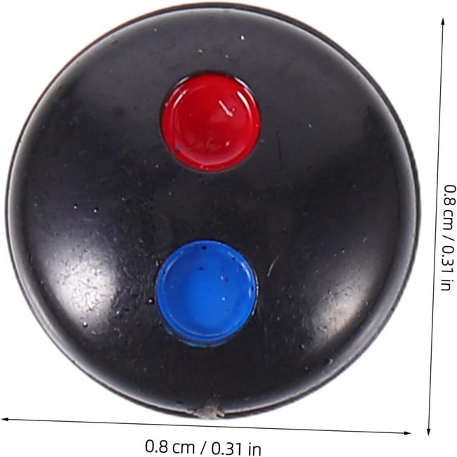 10 Indicateurs De Robinet Eau Chaude/froide - Pastilles Rouges Et Bleues Pour Poignées, 6,7 Mm