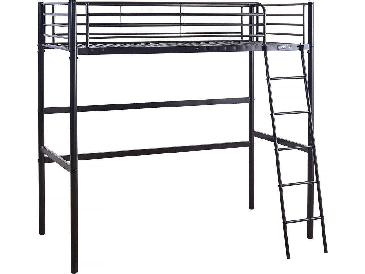 Lit mezzanine 2 personnes avec bureau intégré - Lit superposé