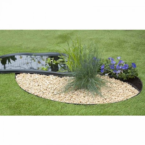 Bordure de jardin polyéthylène recyclé Taupe - H 15 cm x 10 m - 4