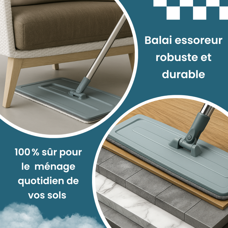 Set Scopa E Mop Pulisci E Asciuga - Foto 4