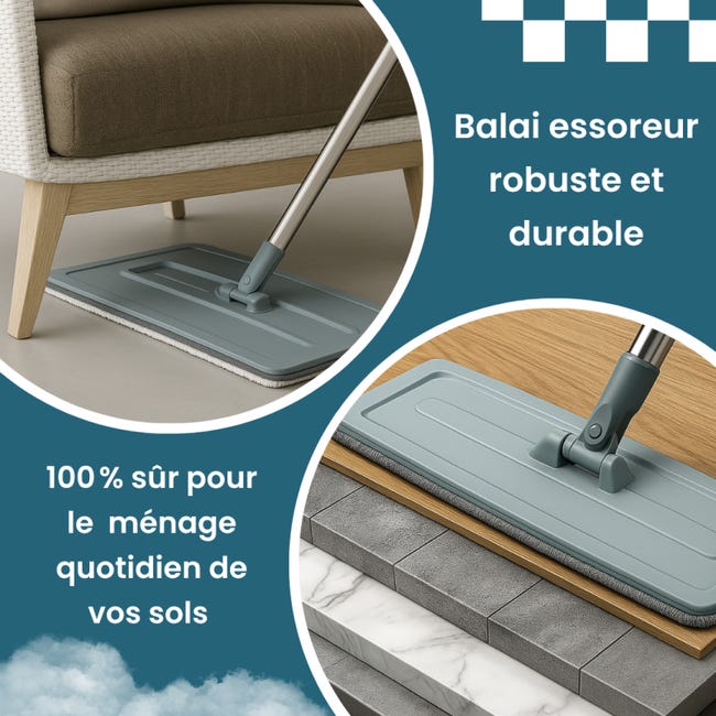 Set Scopa E Mop Pulisci E Asciuga - Foto 4