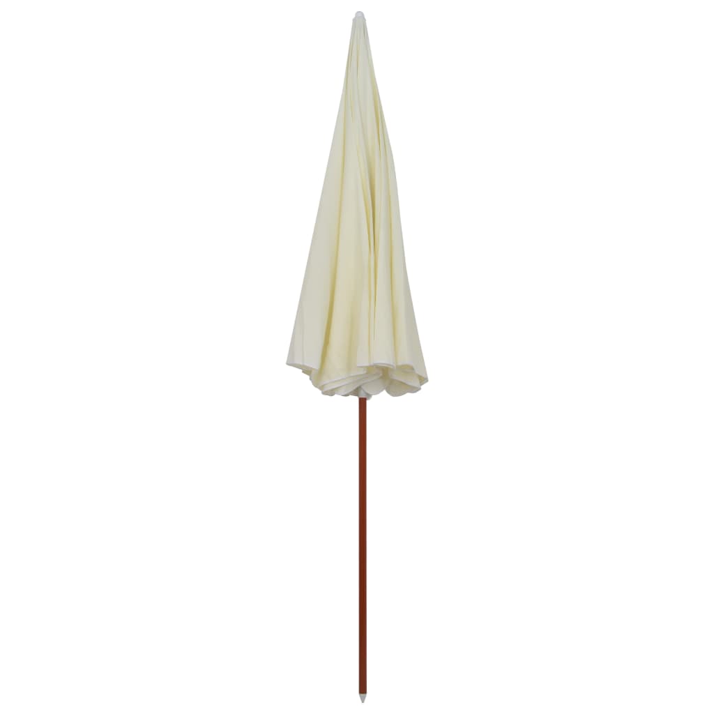Parasol avec mât en acier 300 cm sable 02_0008104 - 2