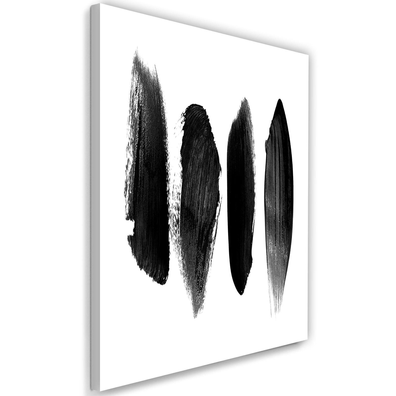 Obraz na płótnie, Czarne pasy w pionie 40x60