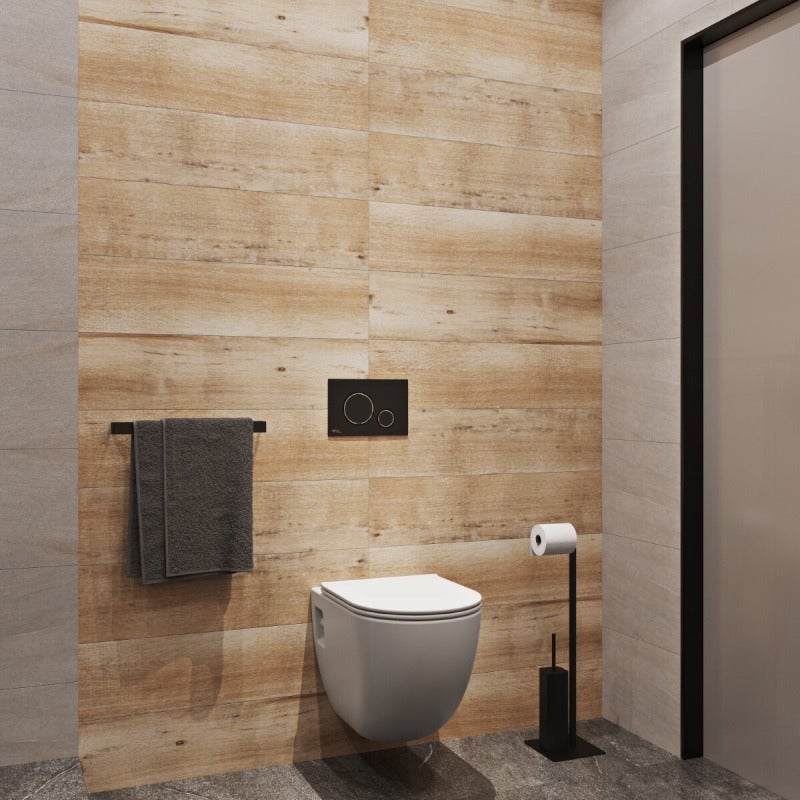 Pack WC Bâti-support Rapid SL + WC sans bride SAT + Abattant SoftClose + Plaque Chrome (RapidSL-Project-1) - 2