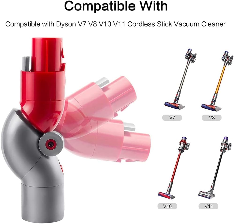 Adaptateur Rapide pour Meubles Bas - Compatible Aspirateur Dyson V7 V8 V10 V11 V15 - Fixation Simple et Solide - 2