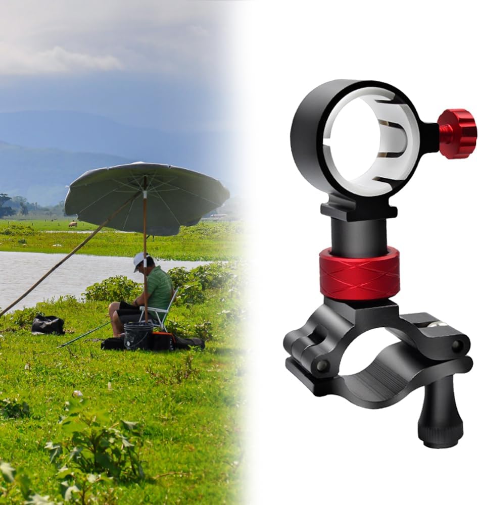 1 szt. uchwyt na parasol balkonowy, aluminiowy stojak na parasole do skrzynki wędkarskiej, uchwyt na parasol balkonowy, składane wsporniki do parasola
