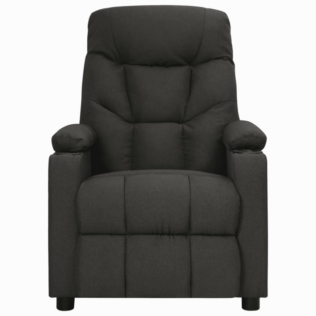 Fauteuil inclinable Noir Tissu vidaXL - 2