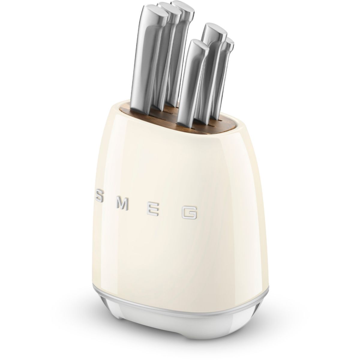 Bloc 6 couteaux vintage crème KBSF02CR Smeg - 3