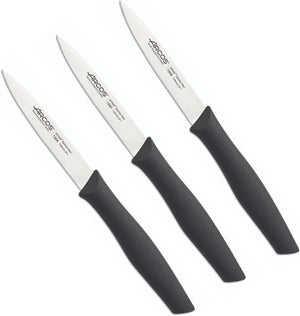 Arcos Serie Nova Coltello Spelucchino Serrato, Lama In Acciaio Inossidabile Nitrum 100 Mm, Manico Verde In Polipropilene - 3
