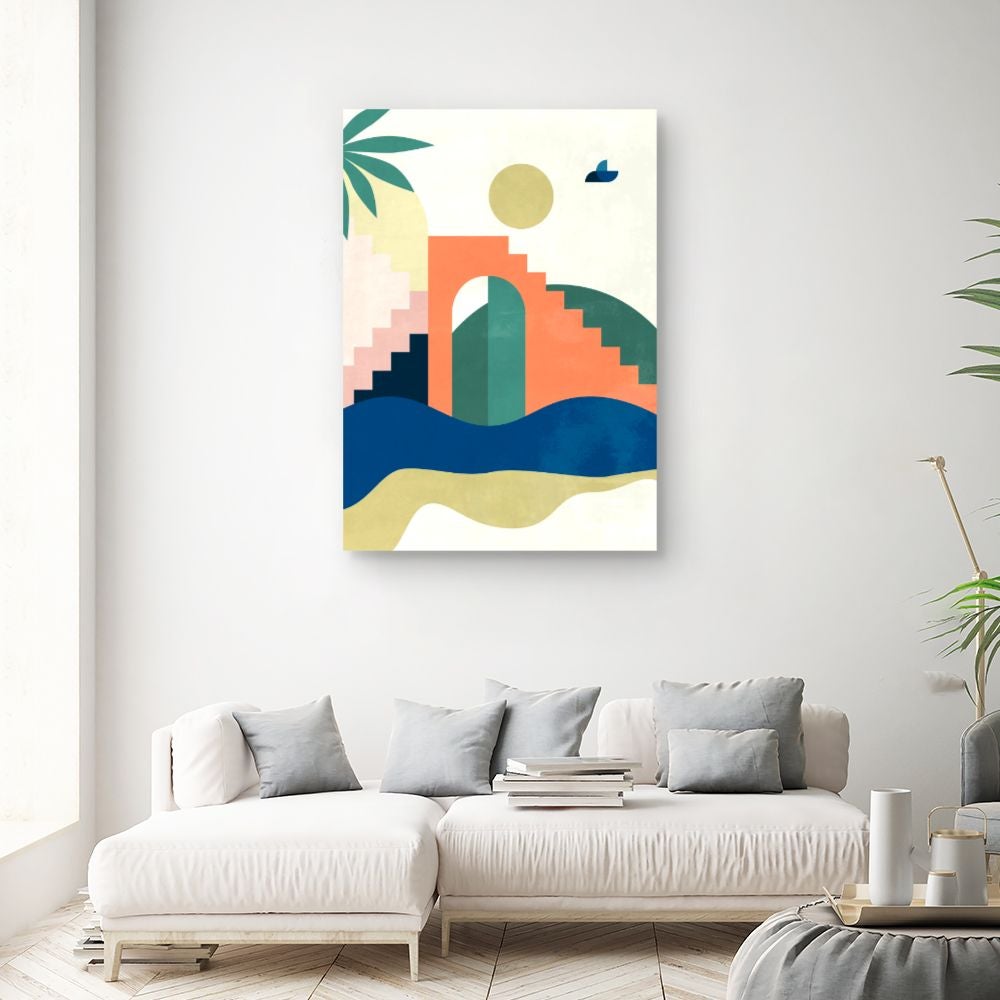 Toile Formes géométriques / 100x140cm / Fabriqué en France / DADA ART - 2