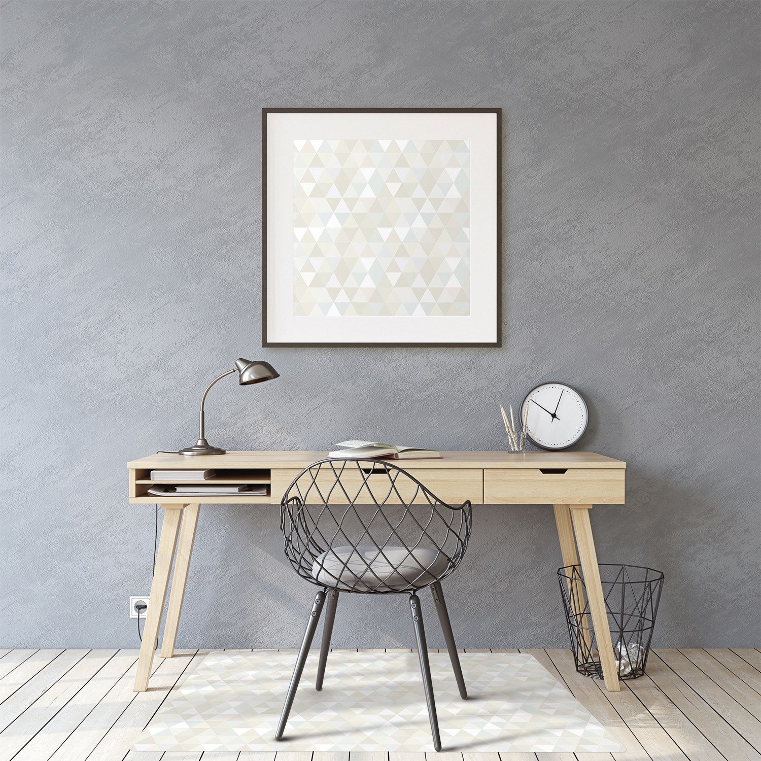Mata pod krzesło gamingowe, Wieloryby w kosmosie 120x90 cm – Tulup - 3