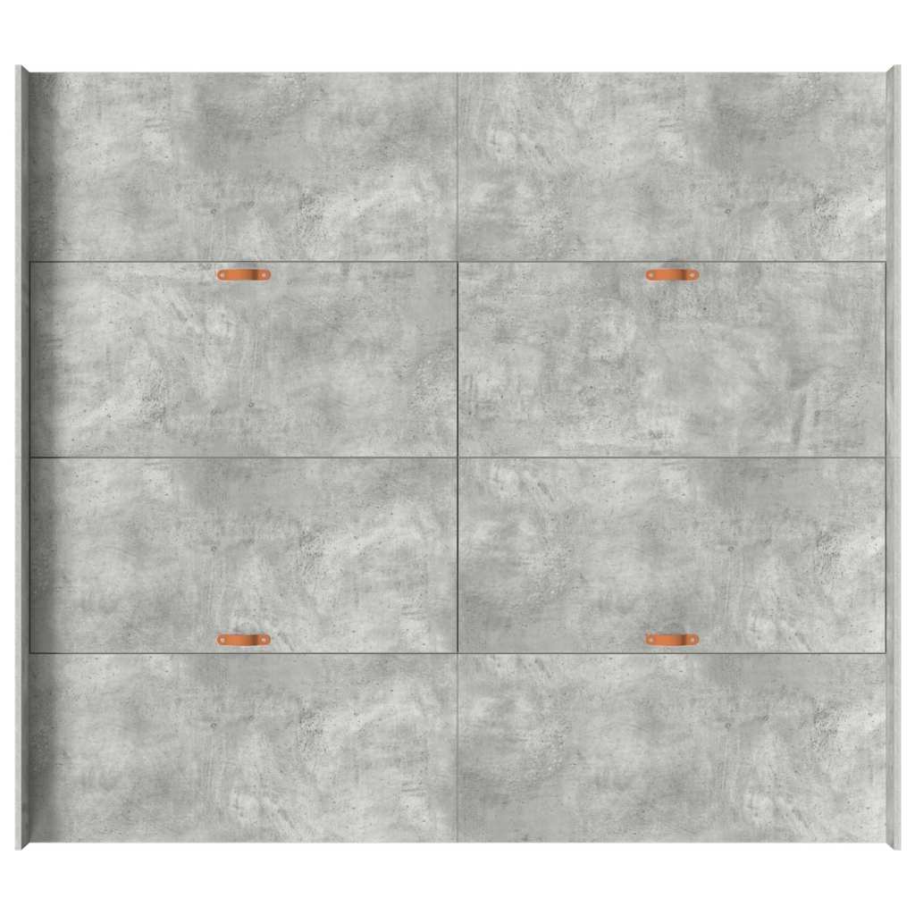 Cadre de lit avec rangement et tiroir gris béton, pour la chambre, 180 × 200 cm - 8