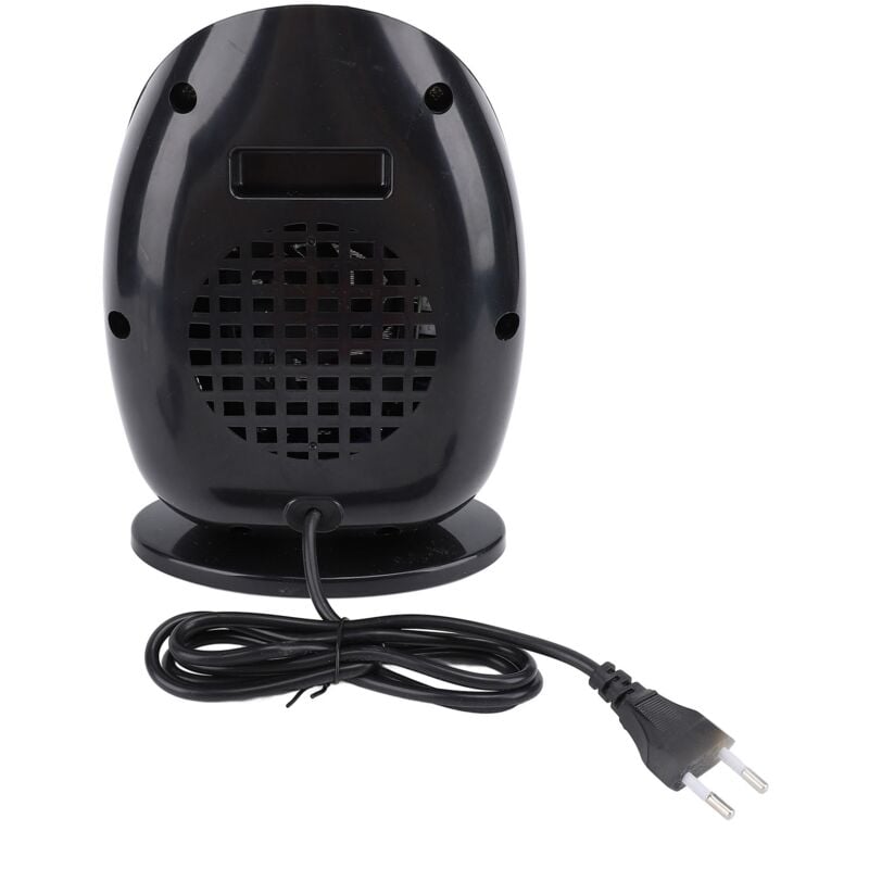Mały grzejnik wewnętrzny, przenośny wentylator elektryczny, cichy, odpowiedni do biura, domu, sypialni, czarny - 4