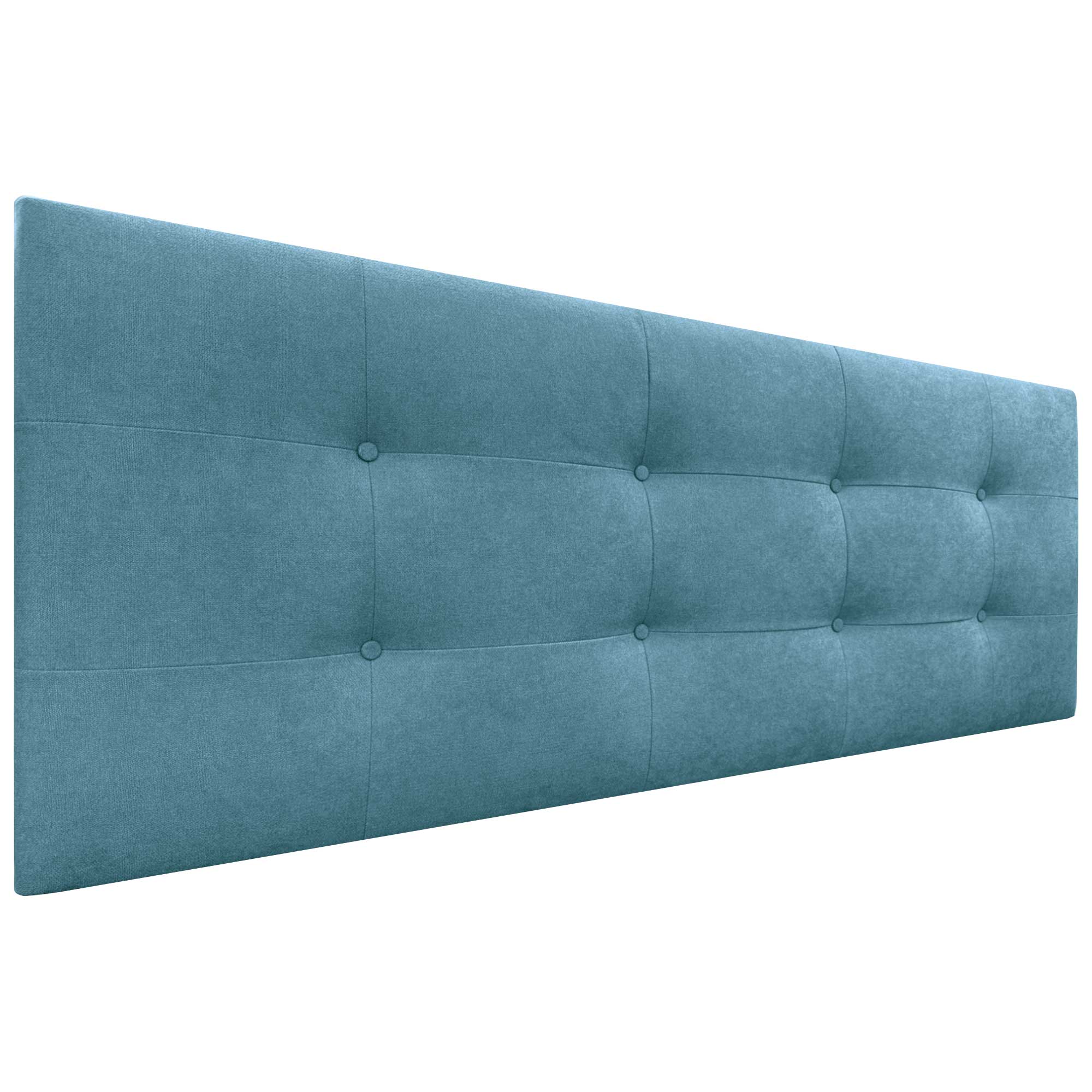 Dhome cabecero de cama acolchado capitoné 8cm de grosor. cabezal tapizado tela acualine cabeceros de cama matrimonio e individual (turquesa, 160cm)