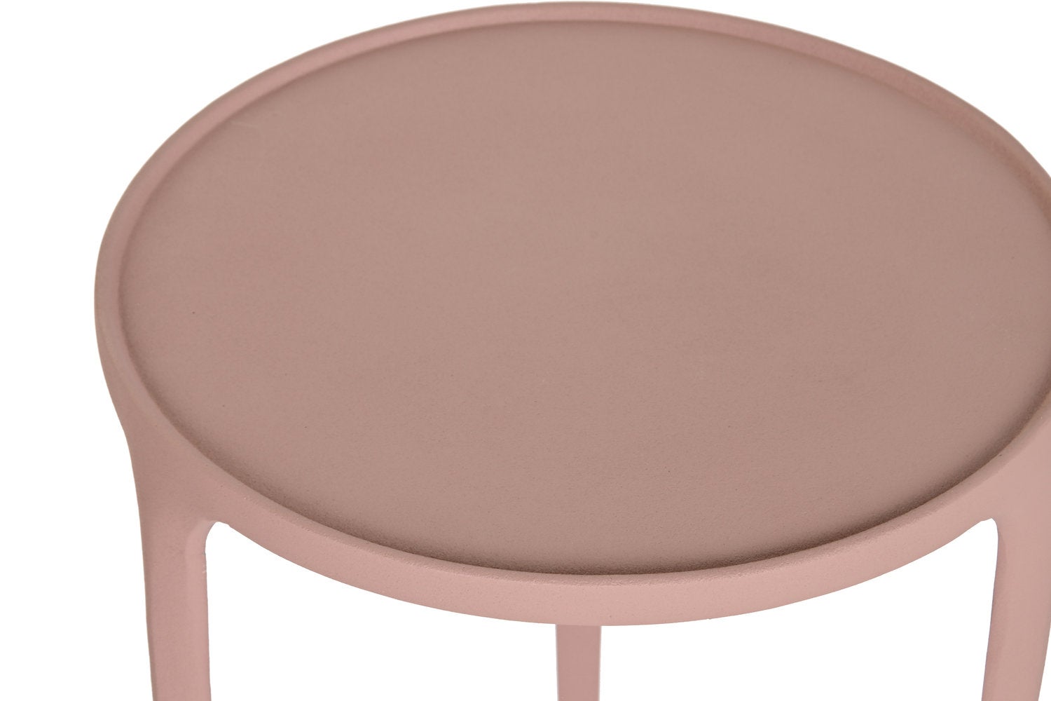 Table d'appoint Set 2 Aluminium 40X40X50 Rose - 2