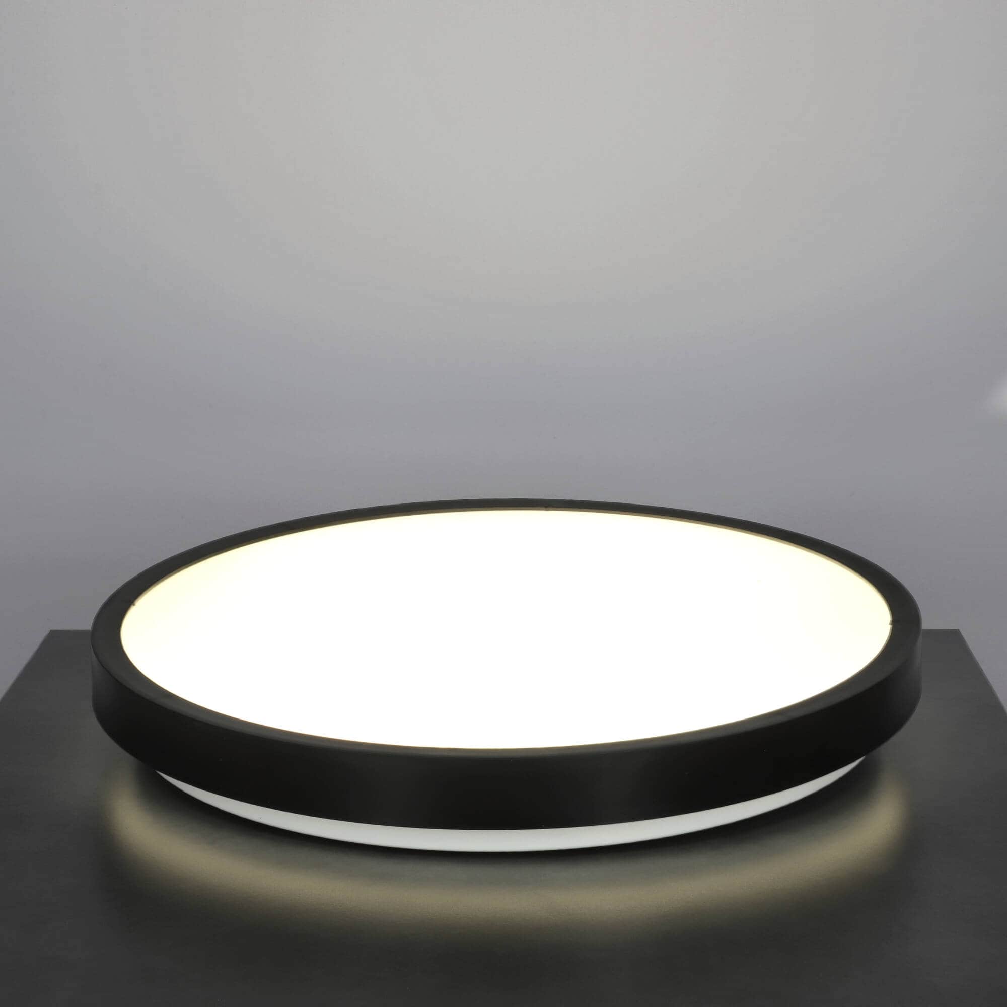 Plafon LED PERETI 24W czarny pierścień 35cm, 4000K barwa neutralna, 2400lm, IP44, 220-240V EDO SOLUTIONS - 2