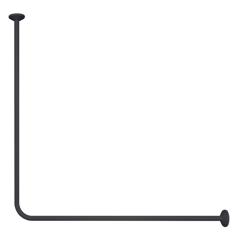 Barre / Tringle d'angle noire pour Rideau de Douche Magic Universal Spirella - 3