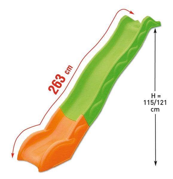 Glissiere toboggan Trigano 2,63 m plateforme 115 121 cm - 2