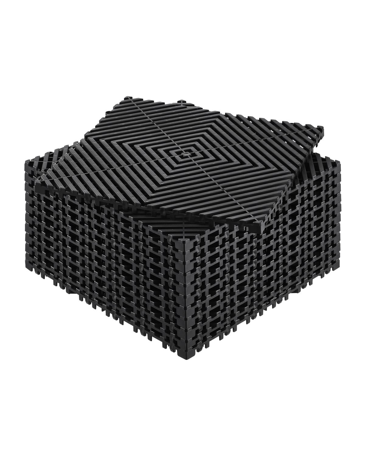 Mata drenażowa Płytki podłogowe do garażu Modułowa mata blokująca 31x31cm VEVOR
