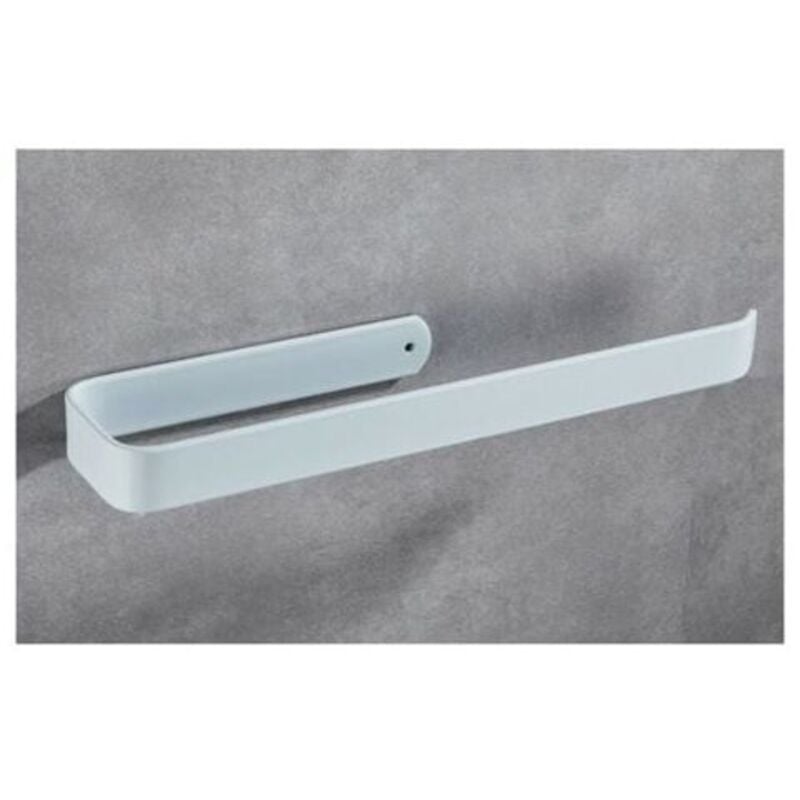 Biały - 33 cm - Samoprzylepny lub wiercony uchwyt na ręczniki papierowe montowany na ścianie - do kuchni, łazienki, szafek, pionowy lub poziomy