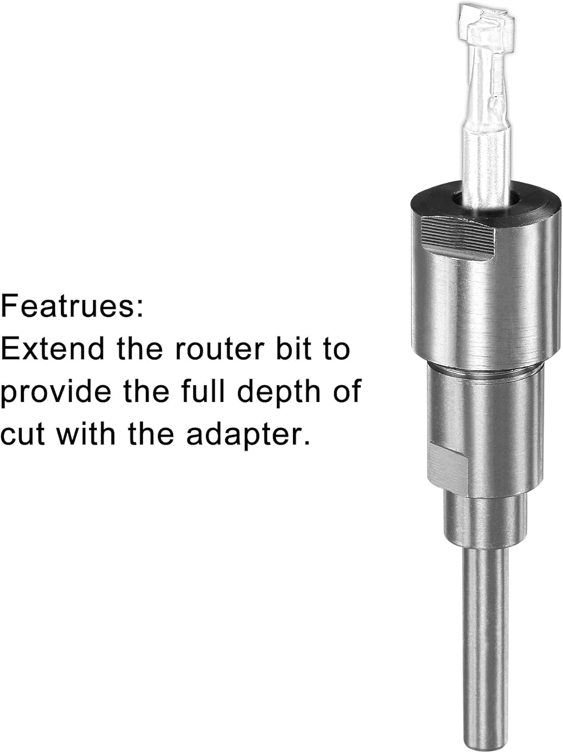 Adaptateur De Réduction 8mm à 12.7mm (1/2") Pour CNC - Marque Uxcell, Neuf, Pour Fraisage Et Gravure