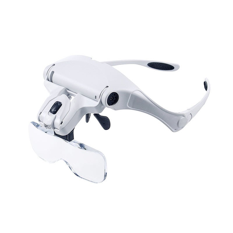 Visiera Professionale Con Lente D'ingrandimento A LED, 5 Coppie Di Lenti Intercambiabili