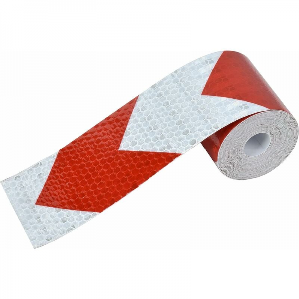 Taśma ostrzegawcza - Taśma odblaskowa nocna - 5 cm x 25 m - 1 sztuka