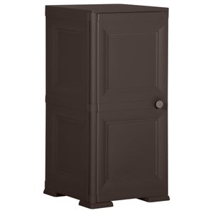 Cello Armadietto Compatto In Plastica 2 Ante Con Ripiano Per Bambini - Colore Legno/Marrone, 37x27x60 Cm - 6