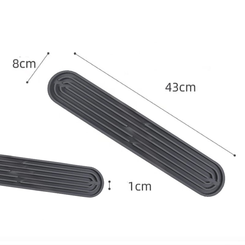 Dwuczęściowa silikonowa mata do odsączania, mata barowa, nadająca się do mycia w zmywarce, antypoślizgowa, do mycia naczyń, na butelki i szklanki, sz - 3