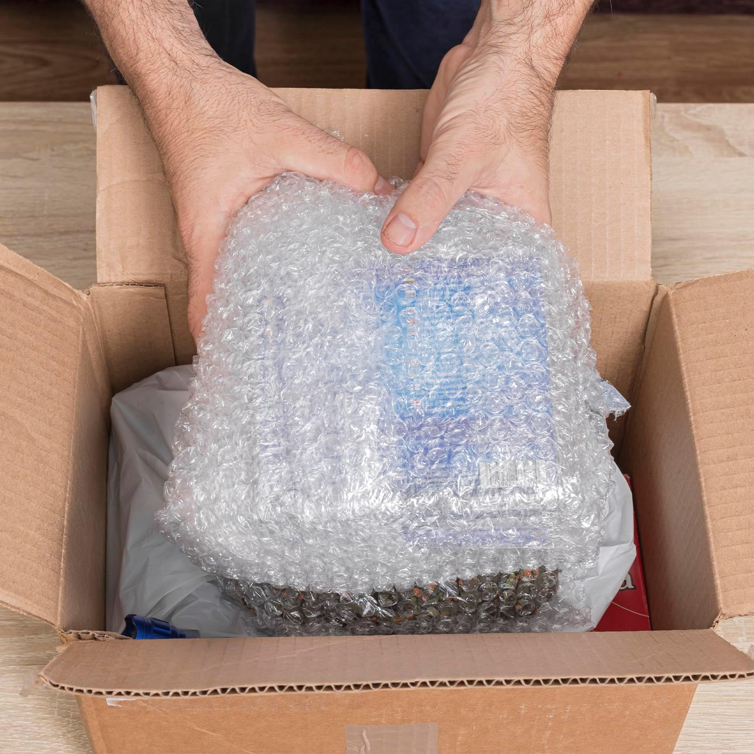 COM-FORT HOUSE Plastique à bulles pour emballage - 1 MTS x 50 MTS - Protection sûre et efficace - 6