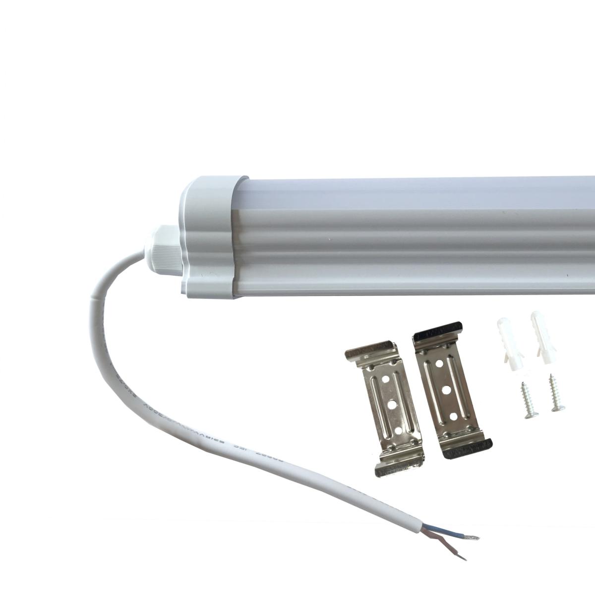 Réglette LED étanche 150cm 50W IP65 - Blanc Froid 6000K - 8000K - SILAMP - 4